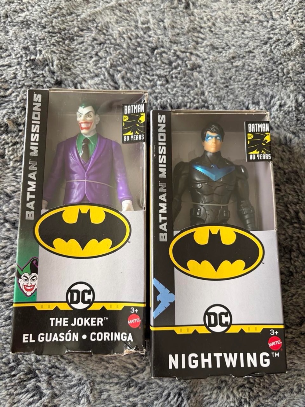 Mattel DC Batman Missions Nightwing & Joker Action Figures - Black & Purple